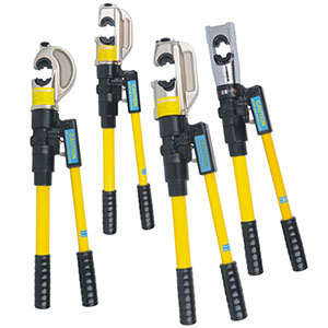 Heavy duty hydraulic crimping tools