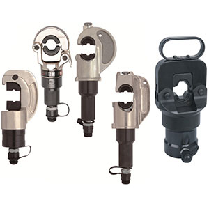 Hydraulic crimping tool head