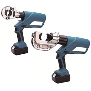 Battery hydraulic crimping tools