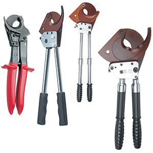 Ratchet cable cutters